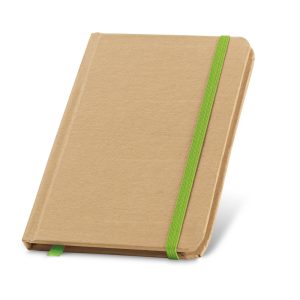 Moleskine | Caderno de bolso em papel reciclado, com 80 folhas não pautadas e capa dura em cartão. Contém elástico e fita separadora. 100 x 140 mm.
