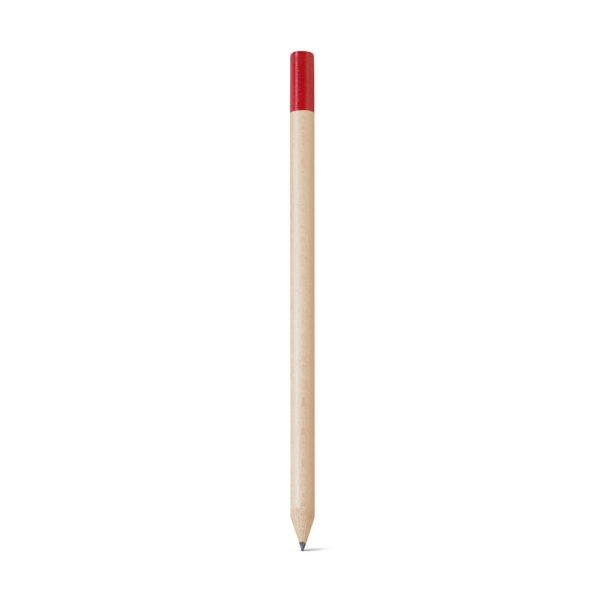 Lápis apontado com corpo de madeira. Grau de dureza: HB. ø8 x 175 mm